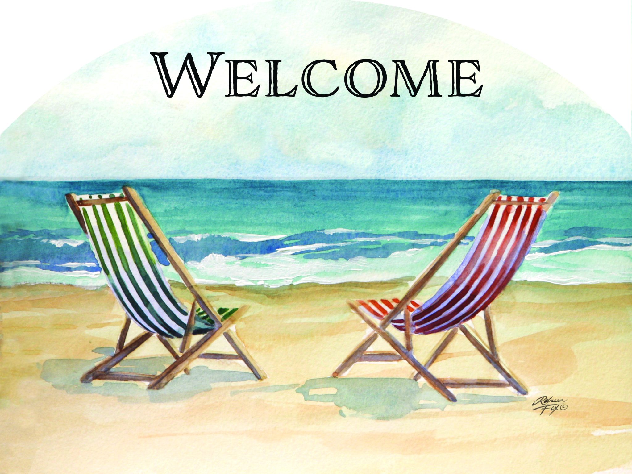 Canvas Beach Chairs Heritage Gallery Outdoor Art